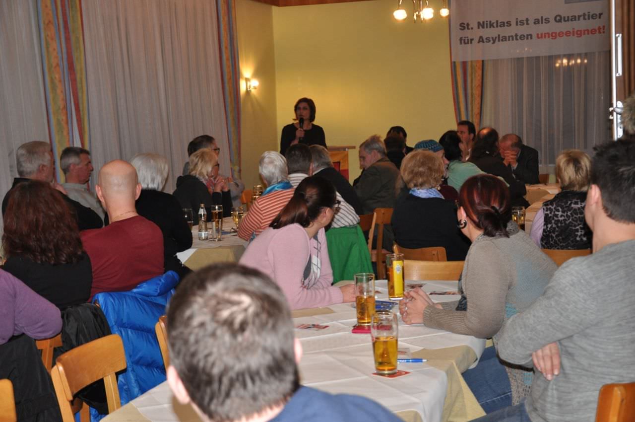 Die FPÖ organisierte eine Informationsveranstaltung