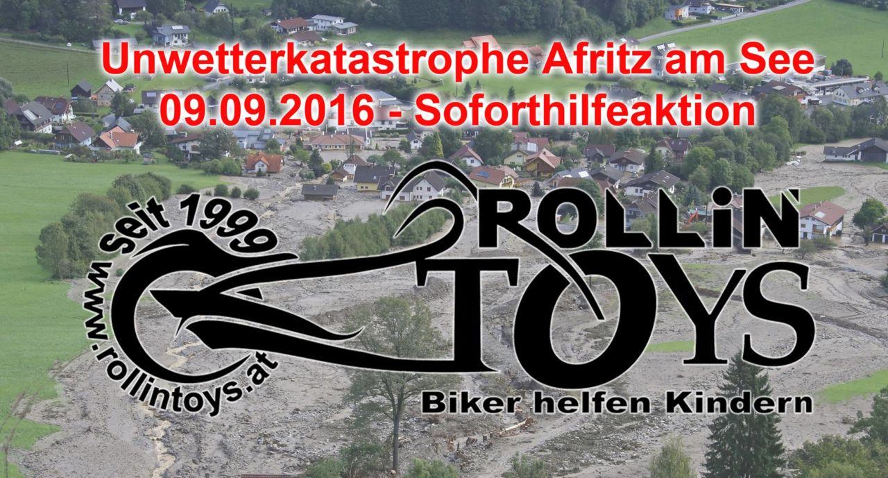 Die Rollin' Toys Biker handeln schnell und stellen eine Spendenaktion auf die Beine oder besser gesagt auf die Räder