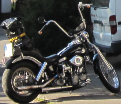Die gestohlene Harley Davidson im Wert von 25.000 Euro