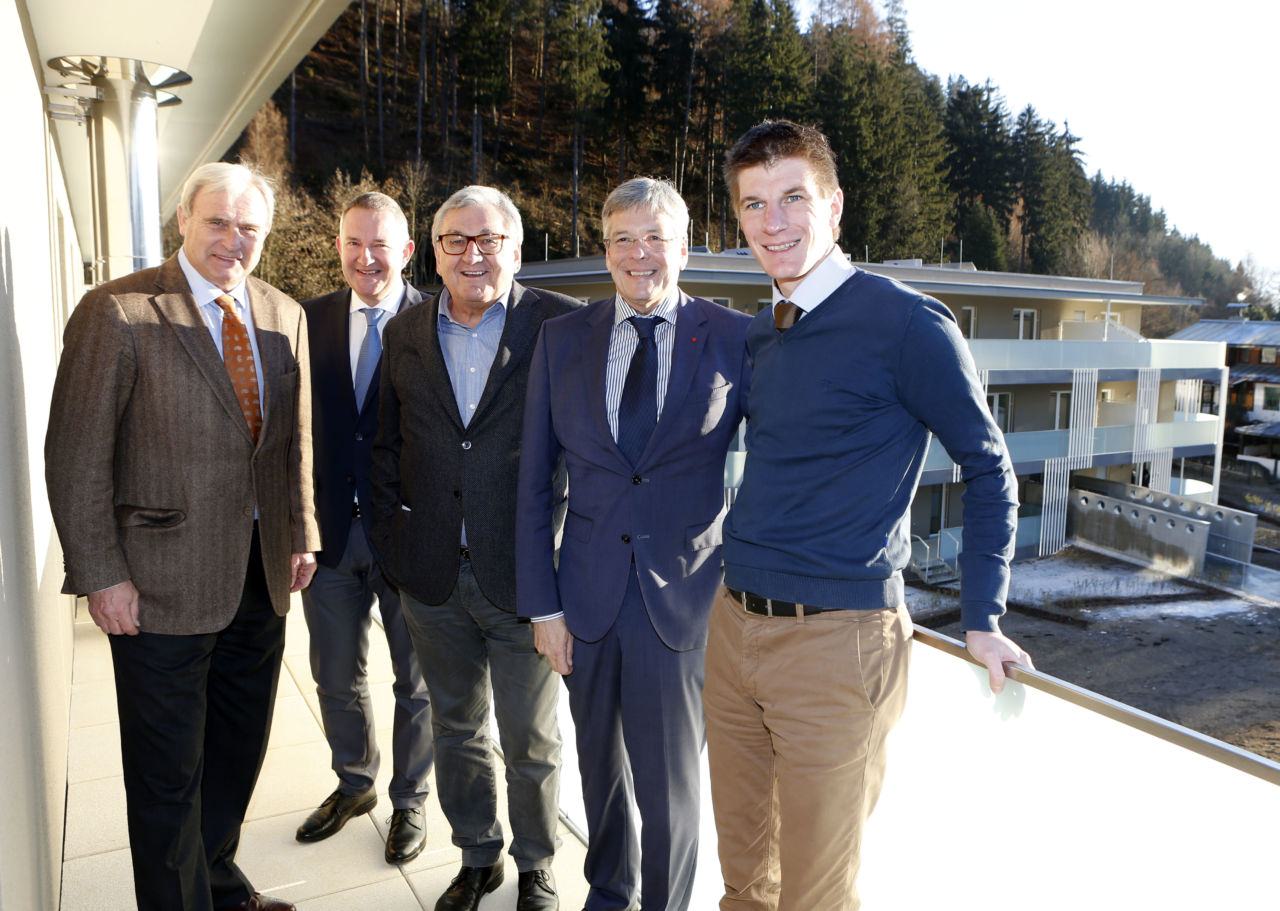 Karl Woschitz, GF Mag. Harald Repar, Helmut Manzenreiter, LH Peter Kaiser und GR Dieter Berger