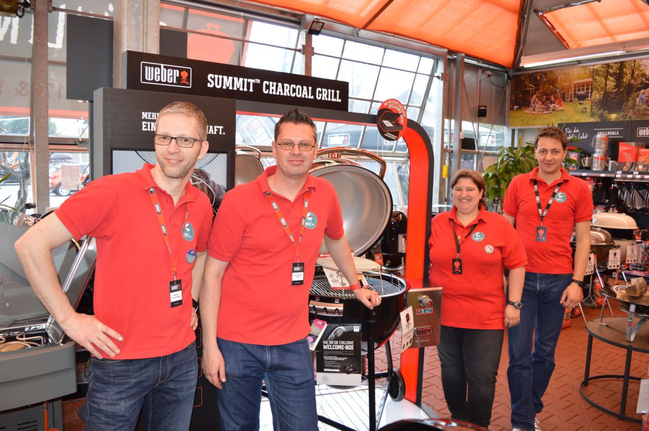 Villachs Profitruppe wenn es ums Grillen geht: Die Crew der MRC Weber Grill World in Villach