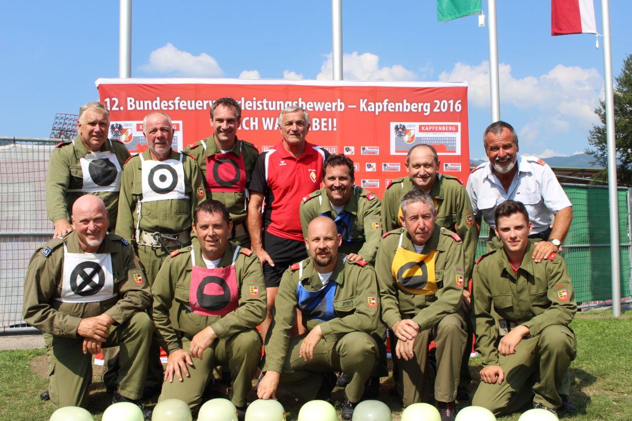 Die Erfolgstruppe aus Puch bei der Bundersmeisterschaft 2016 in Kapfenberg