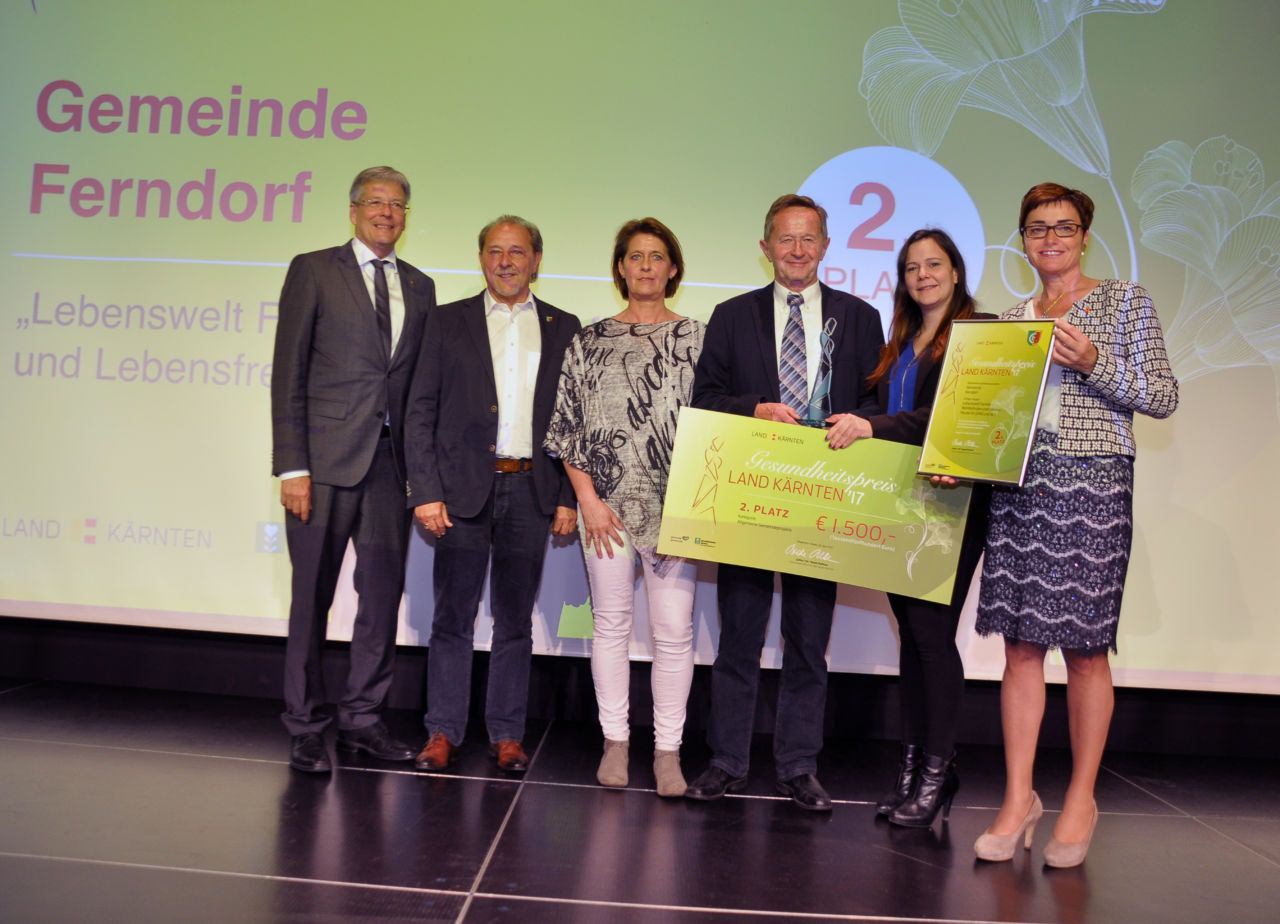 Gesundheitspreis 2017 Allgemeine Projekte;  2. Platz Gemeinde Ferndorf