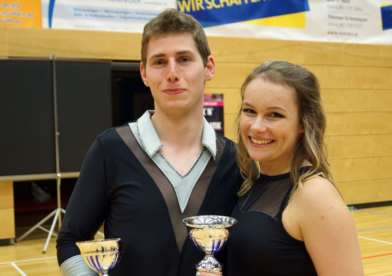 Timo Tange (23) & Isabel Steiner (21) freuen sich über den dritten Platz, wollen jedoch für die Österreichischen Meisterschaften noch weiter an ihrer Technik feilen.