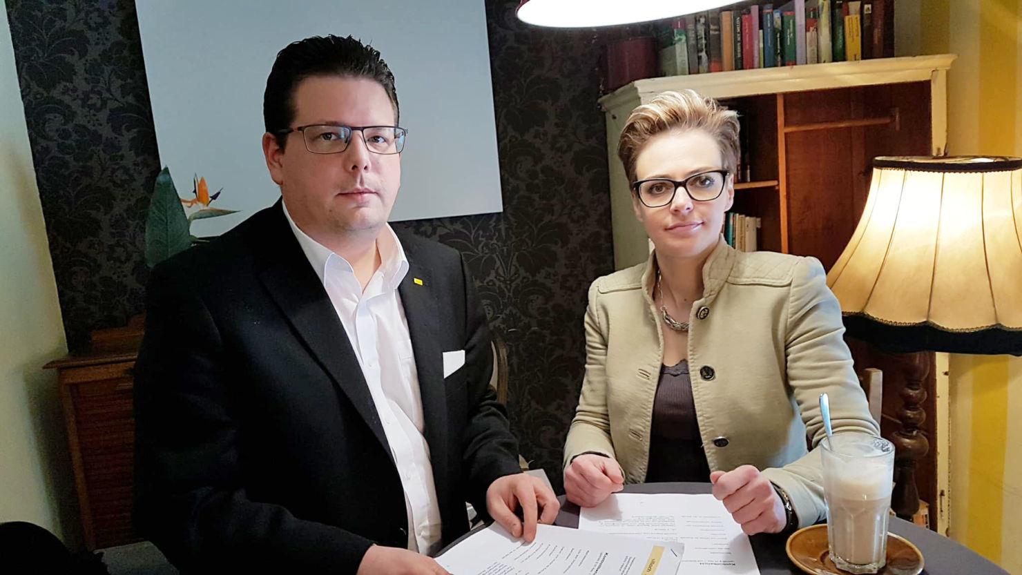 Stadtrat Christian Pober (ÖVP) und Stadträtin Katharina Spanring (ÖVP)