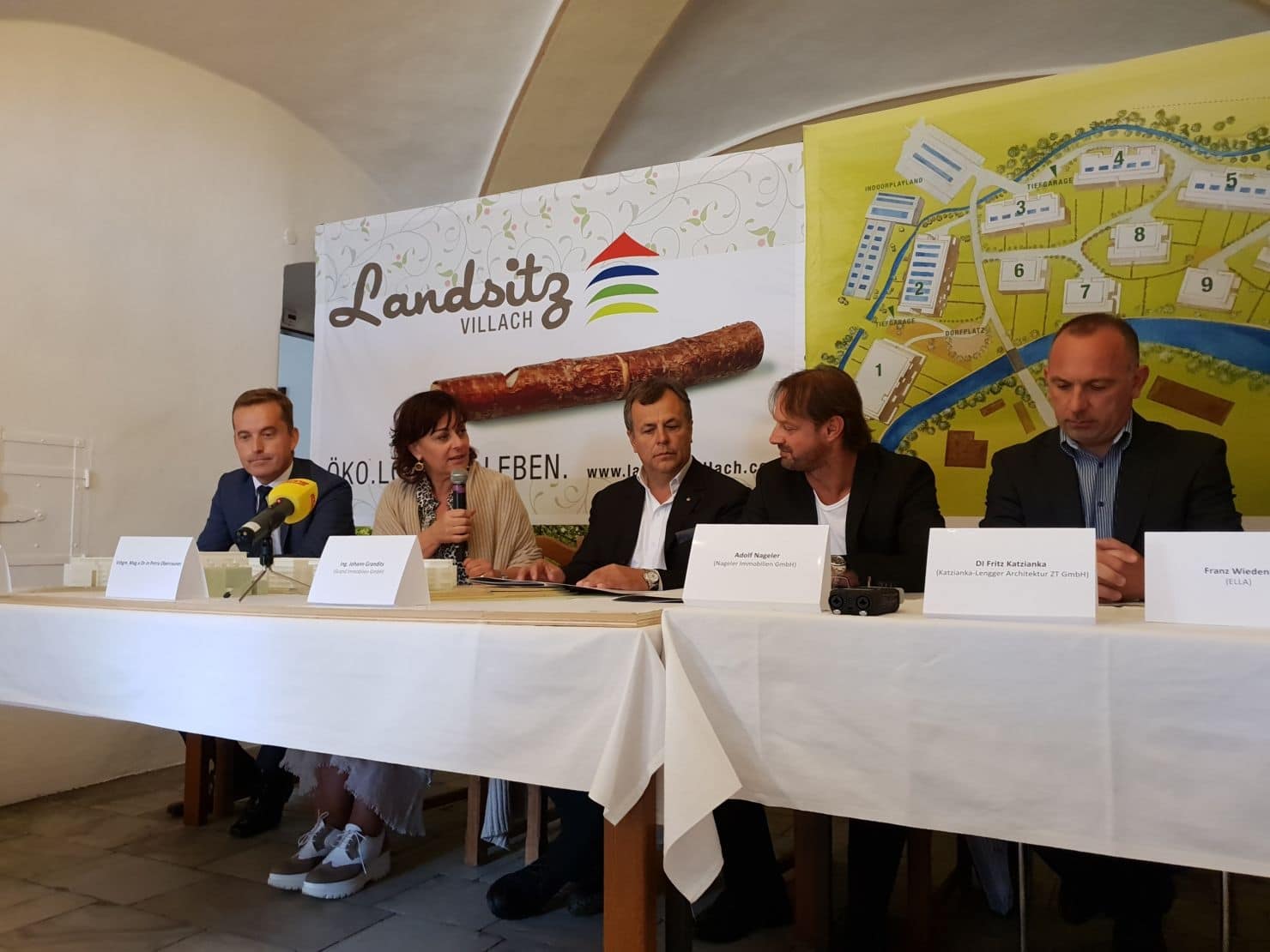 Pressekonferenz zum Bauabschluss des Landsitzes Villach