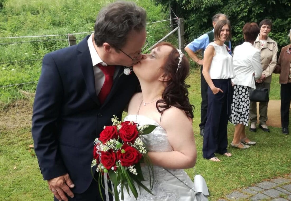 Gottfried und Andrea feierten heute, Donnerstag, ihre Hochzeit. Das besondere: Beide haben das Down-Syndrom. 
