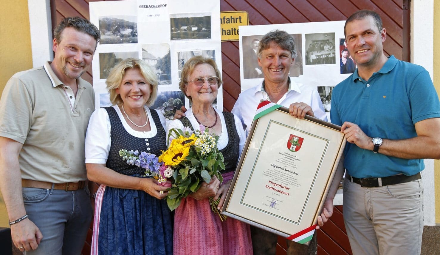 Wolfgang Germ, Maria Luise Mathiaschitz, Mutter Seebacher, Seebacher und Markus Geiger