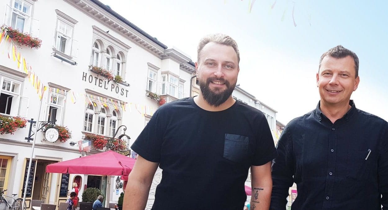Die Unternehmer Andreas Hofmayer und Hansjörg Kofler möchten frischen Wind nach Villach bringen.