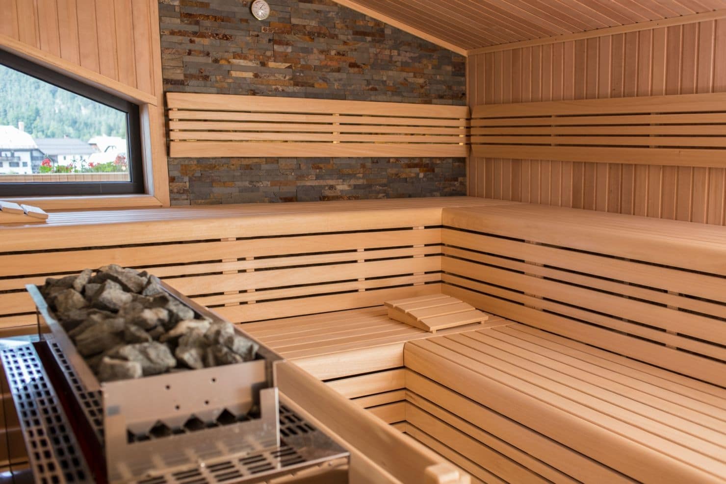 In der Sauna lässt es sich gut entspannen.