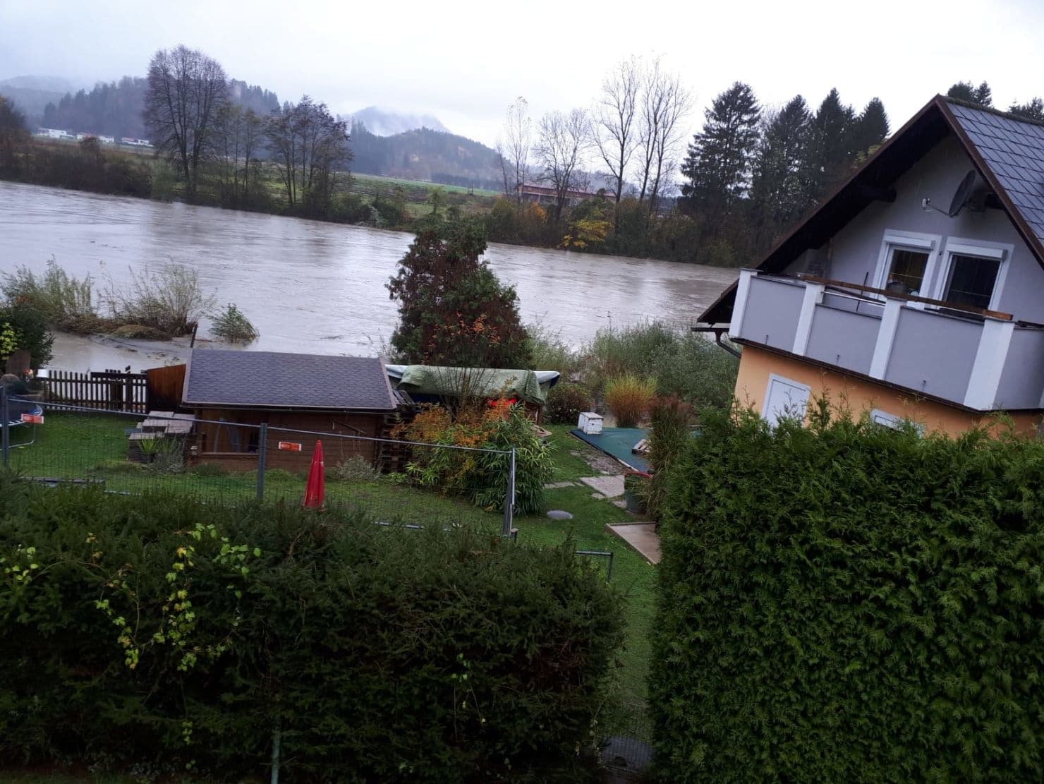 Die Ortschaft wurde schon mehrmals überschwemmt.