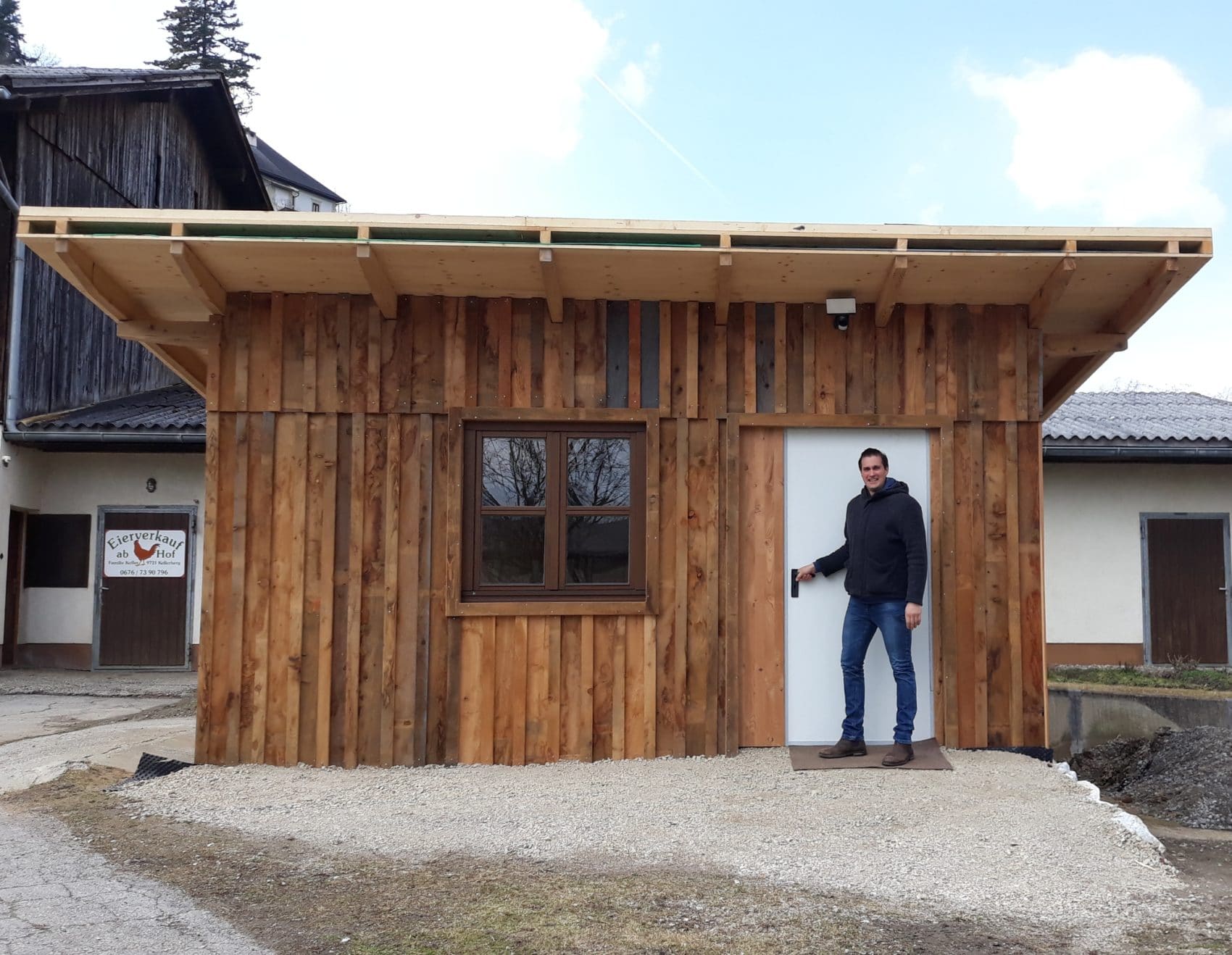 Im Dezember startete Christian Kofler die Planung der Hütte mit dem Selbstbedienungsautomaten. Am 16. März wird sie eröffnet.
