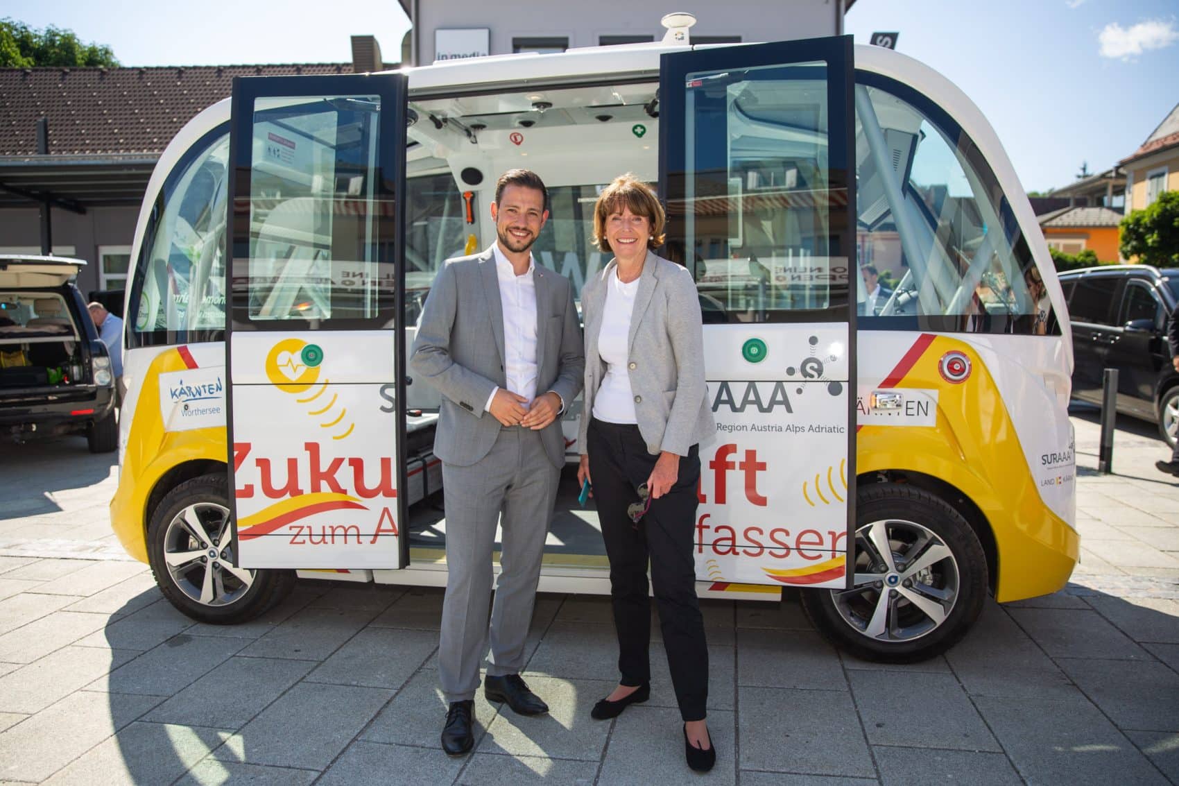 Seit Ende Mai 2019 ist der elektrische Navya-Kleinbus wieder im Einsatz.
