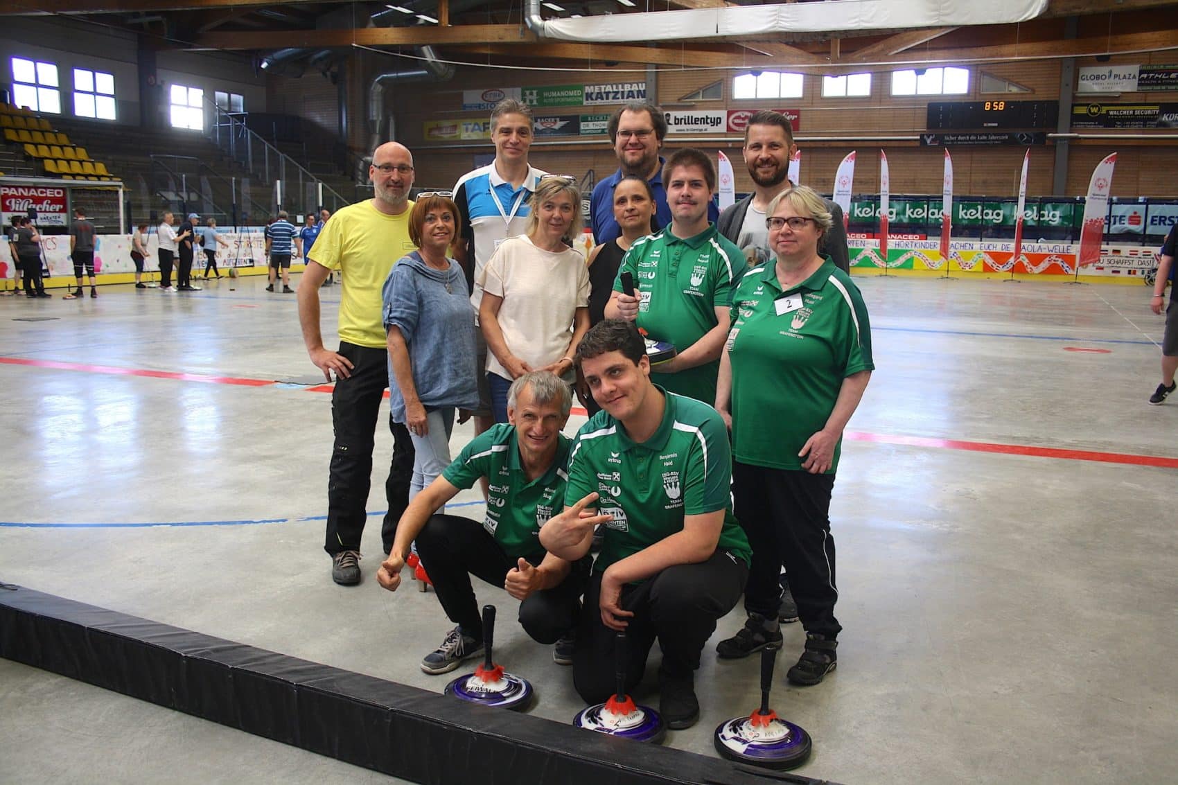 Das Team der DSG Grafenstein (mit dem Team der Stadthalle Villach) gewann BSO-Bronze im Mannschaftsbewerb