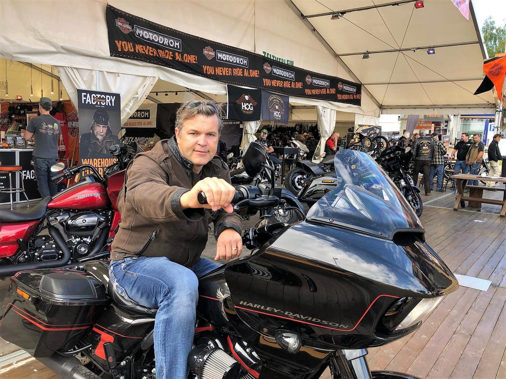 Stefan Masopust-Sintschnig ist der einzige autorisierte Harley Händler in Kärnten und seit 1998 beim Harley-Treffen dabei.