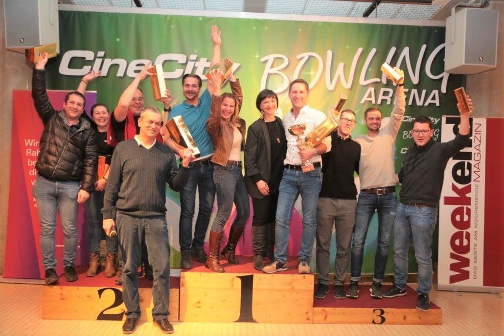 Strahlende Gewinner: Team Fahrschule Alpenland, Team 