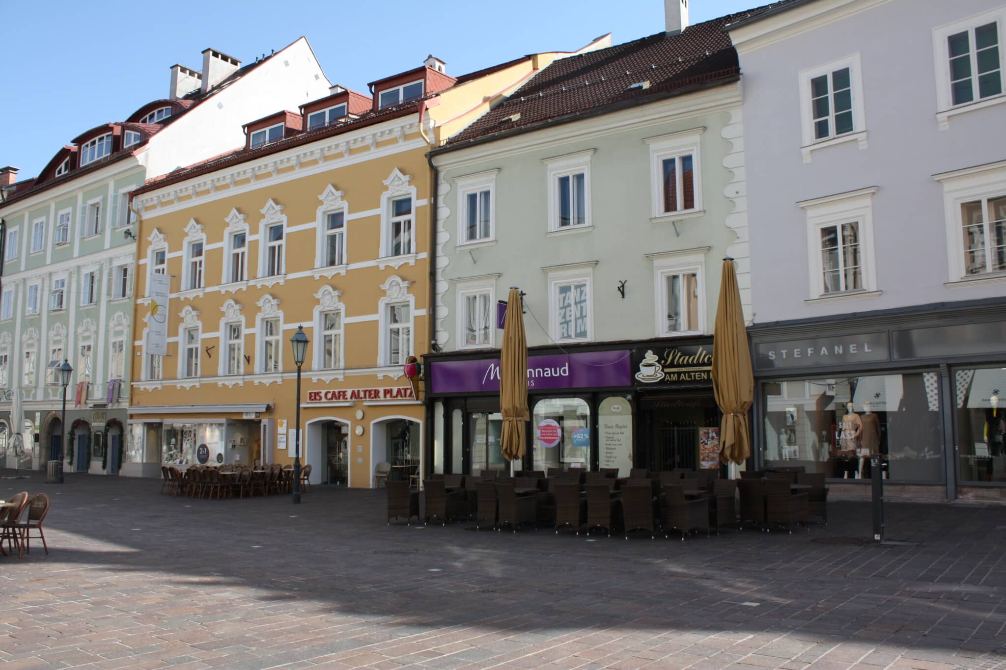 Das Modegeschäft Stefanel am Alten Platz in Klagenfurt schließt.