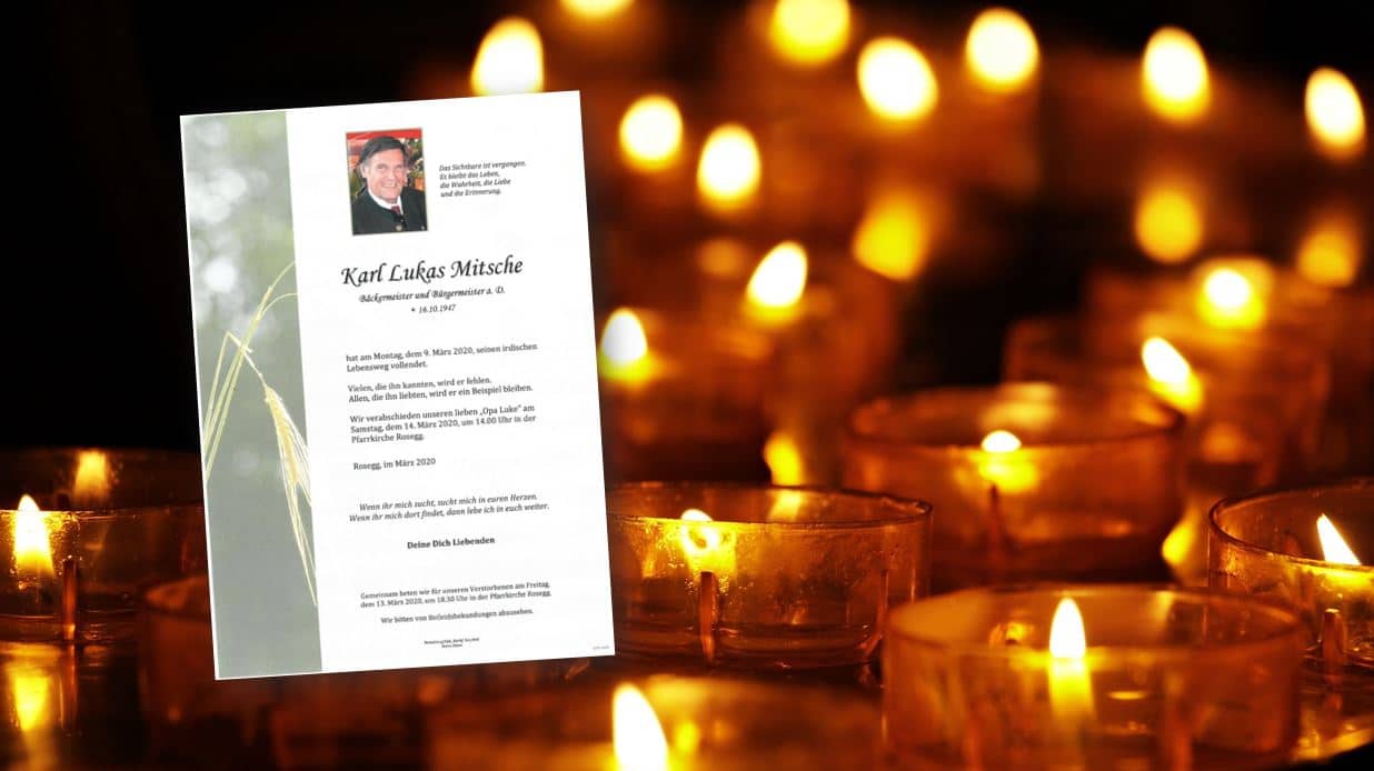 Karl Mitsche ist am 9. März an den Folgen seiner schweren Krankheit verstorben.