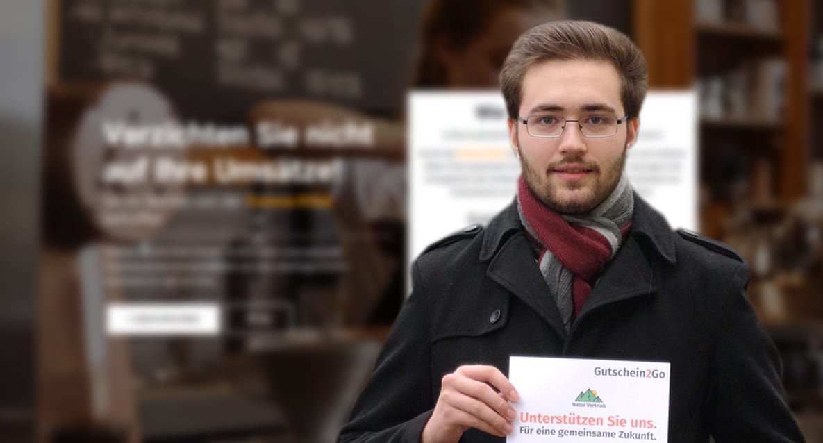 Der 21-jährige Christian Aichner ist gebürtiger Villacher und will mit der Plattform Gutschein2Go lokale Betriebe in der aktuellen Situation unterstützen.