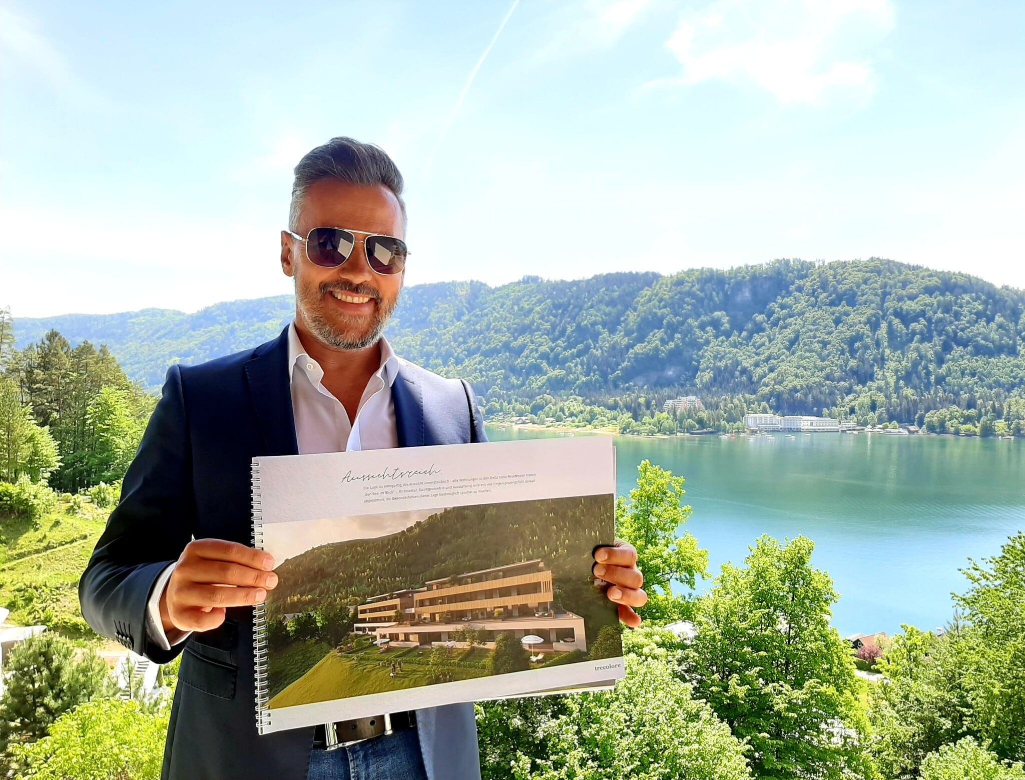 Thomas Schneeberger von Immobilien Nageler ist begeistert von der grandiosen Lage und dem Ausblick!