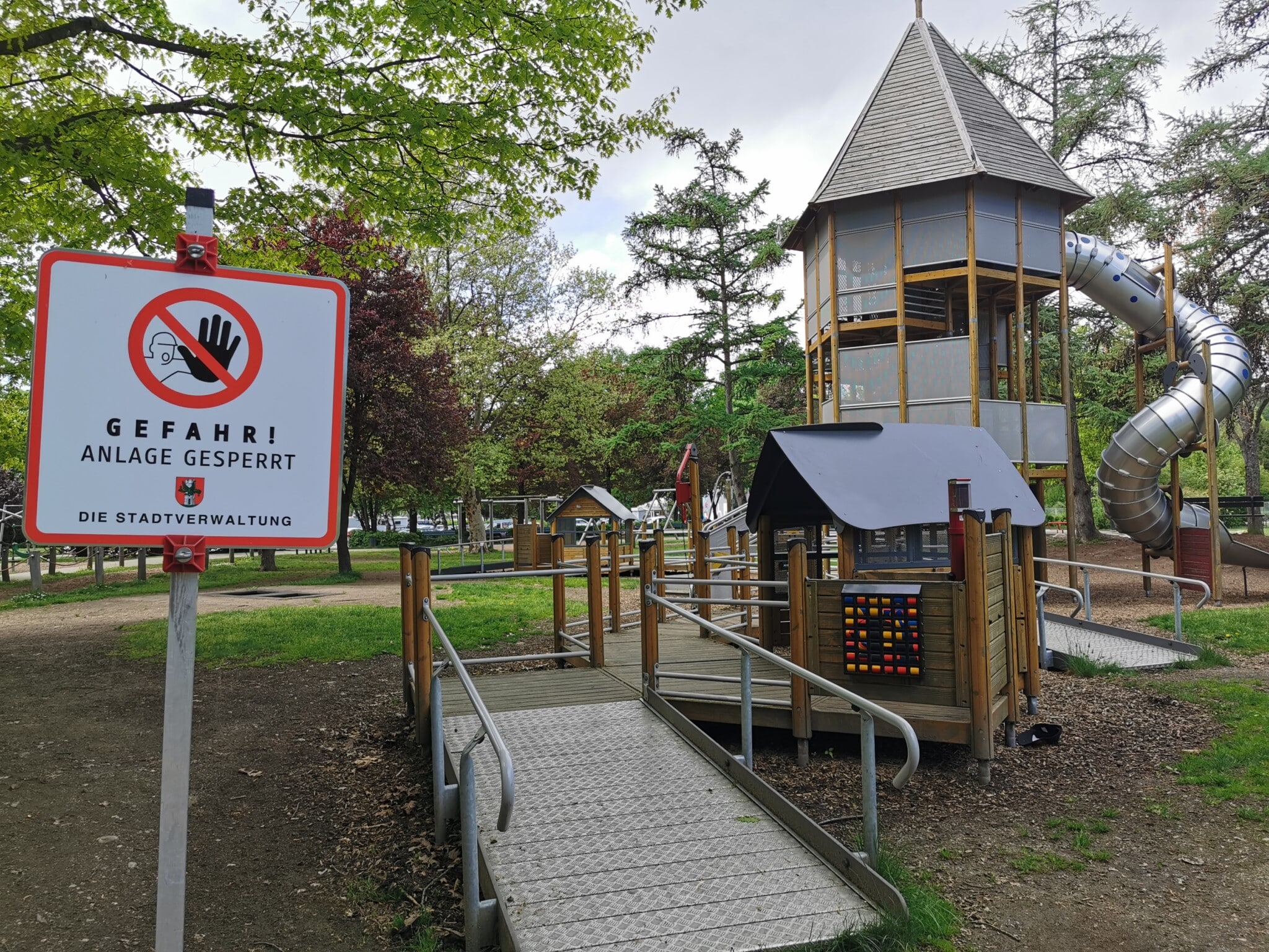Der Spielplatz im Europapark wird erst ab 29. Mai wieder offen sein.