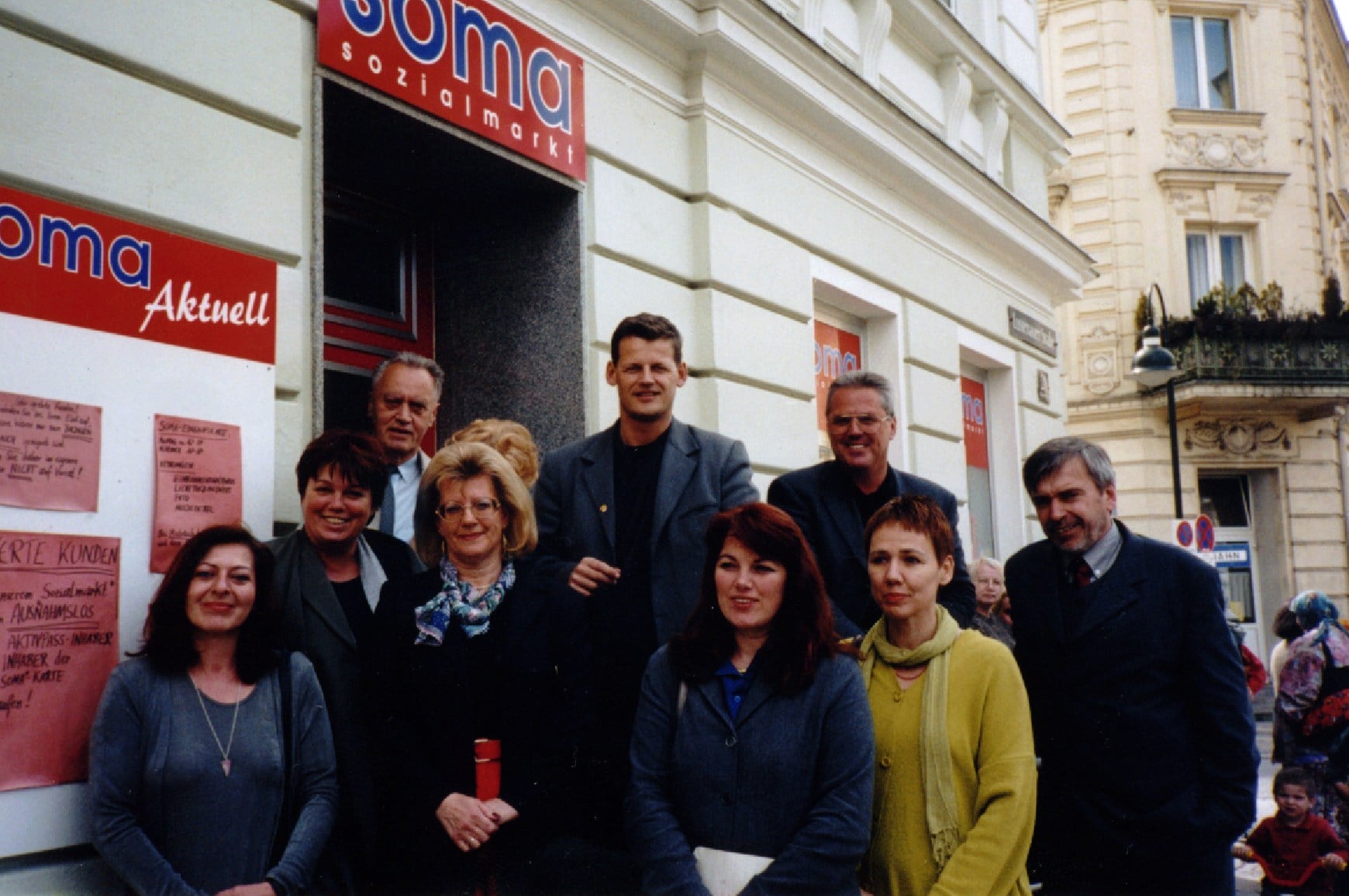Seit 20 Jahren existiert SOMA in Klagenfurt. Das Bild mit Stadtrat Christian Scheider stammt aus dem Jahr 2000.