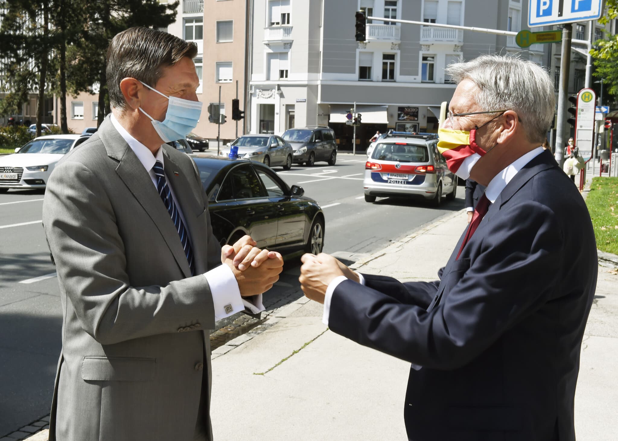 Empfang des Slowenischen Staatsprsidenten Borut Pahor durch LH Dr. Peter Kaiser
©fritzpress