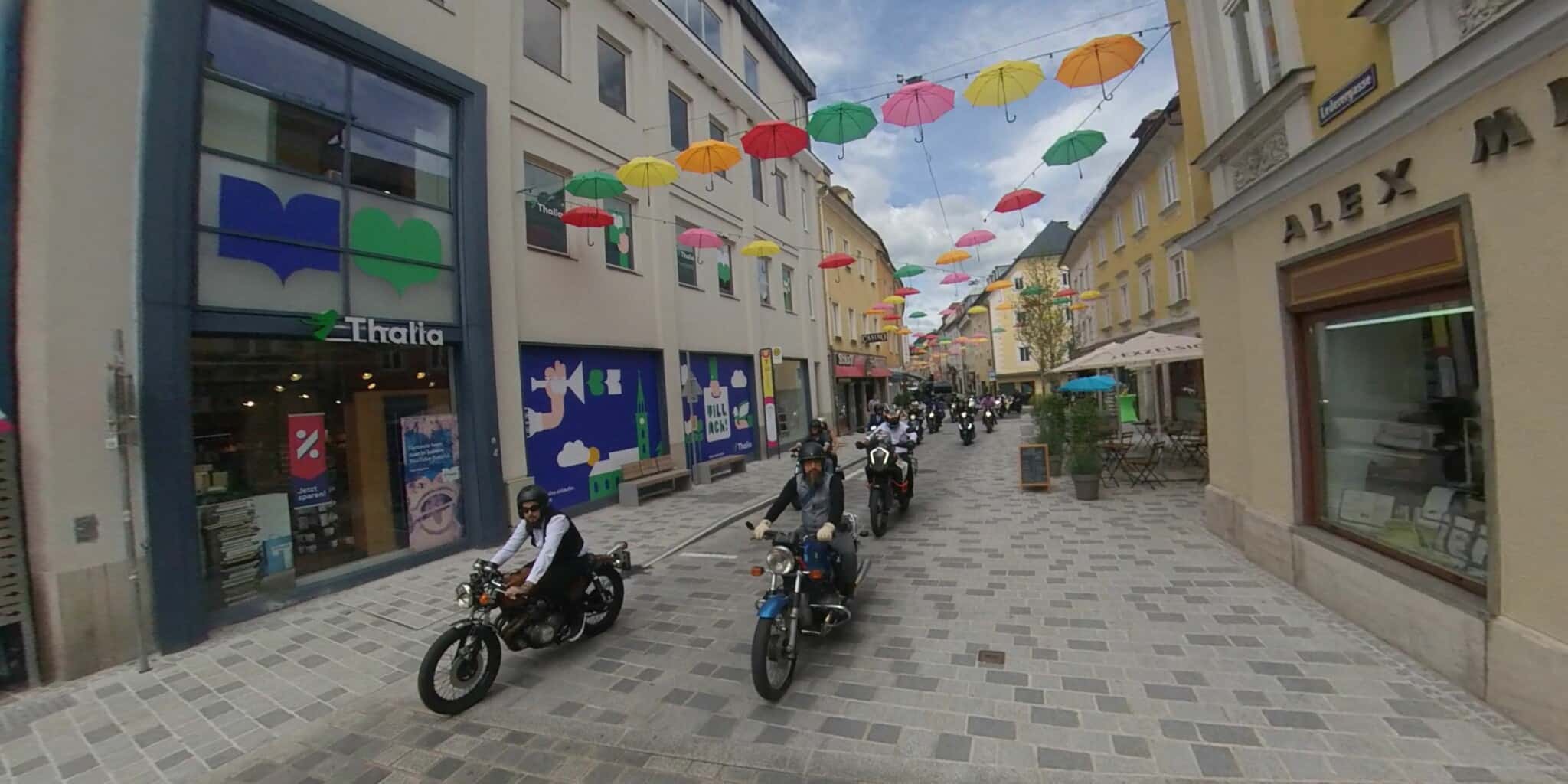 Am 20. Juni des Vorjahres waren die Biker von den „Rollin’Toys – Biker helfen Kindern“ in der Villacher Innenstadt unterwegs. Heuer findet die Aktion nicht statt.