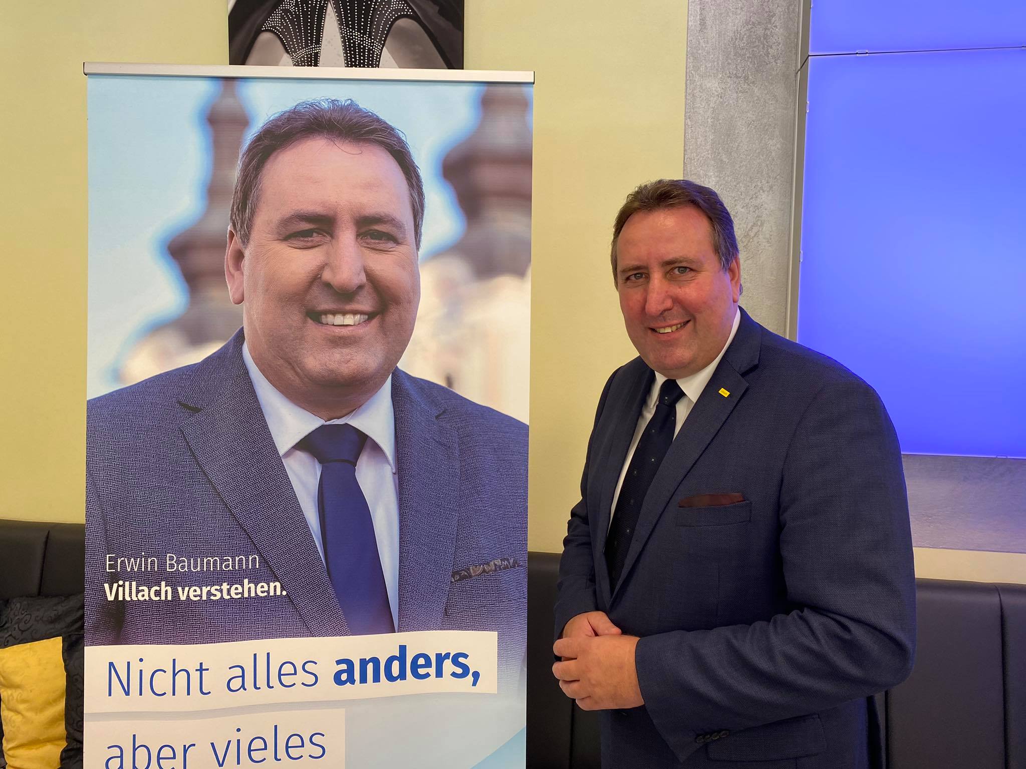 FPÖ-Stadtrat Erwin Baumann möchte zum Wahlkampf-Auftakt eine Infotour durch Villach machen, bei der er mit Bürgerinnen und Bürger direkt in Kontakt treten kann.