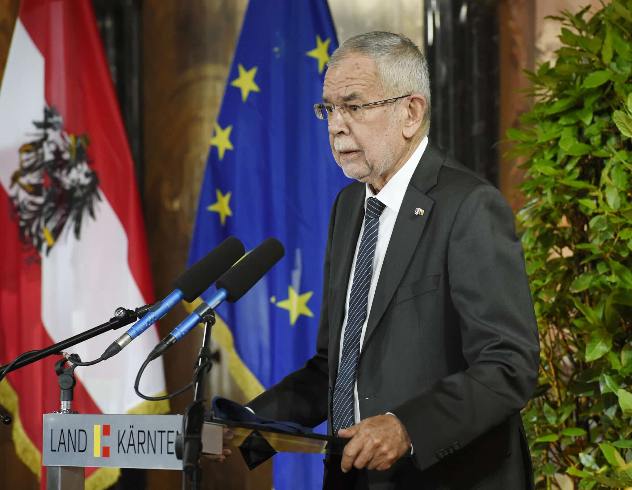 Bundespräsident Alexander Van der Bellen entschuldigte sich für das „erlittene Unrecht“ bei der slowenischen Volksgruppe.