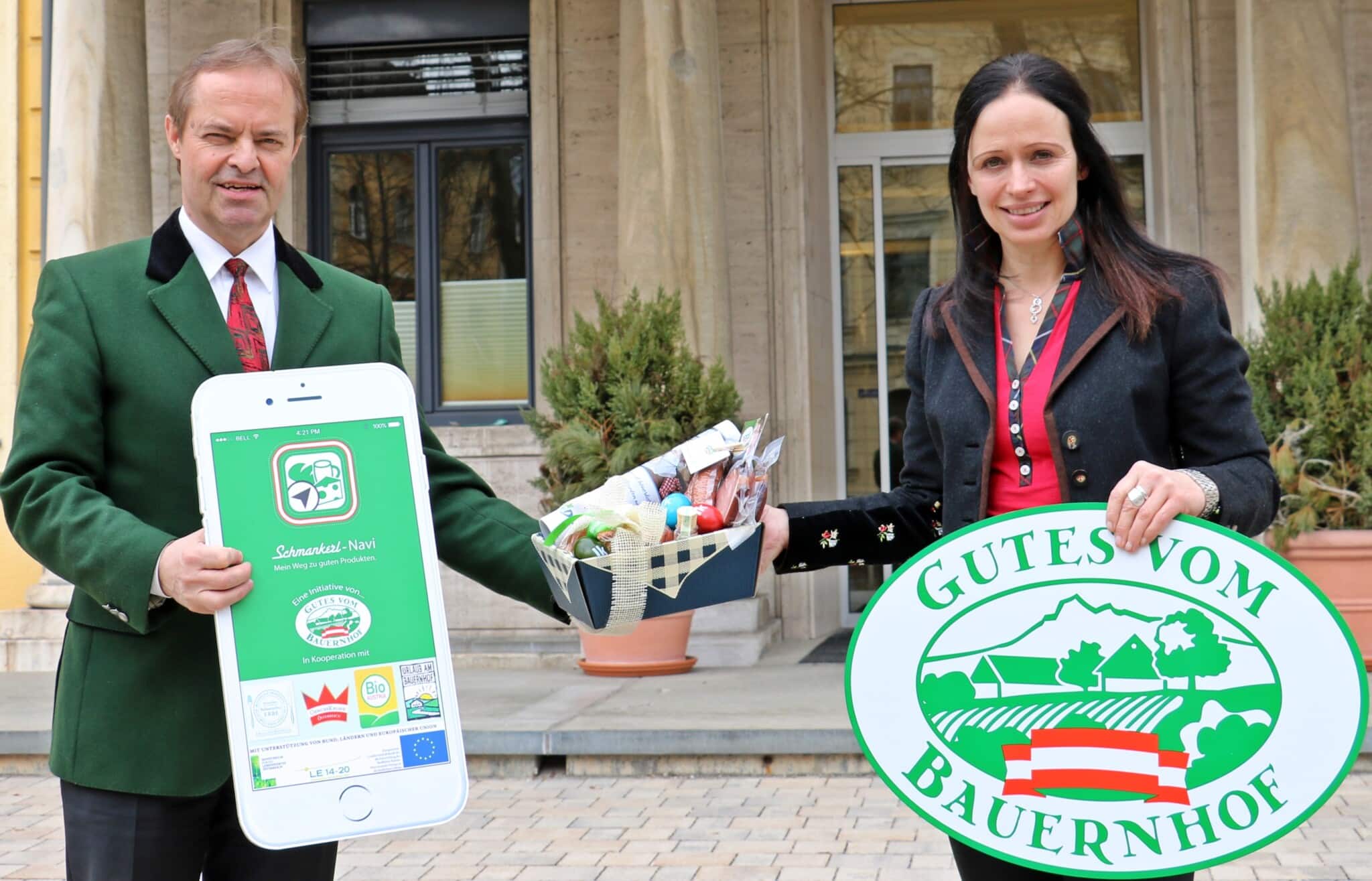 LK-Präsident Johann Mößler und Landesbäuerin Astrid Brunner setzen auch bei der Osterjause auf regionale Qualität.