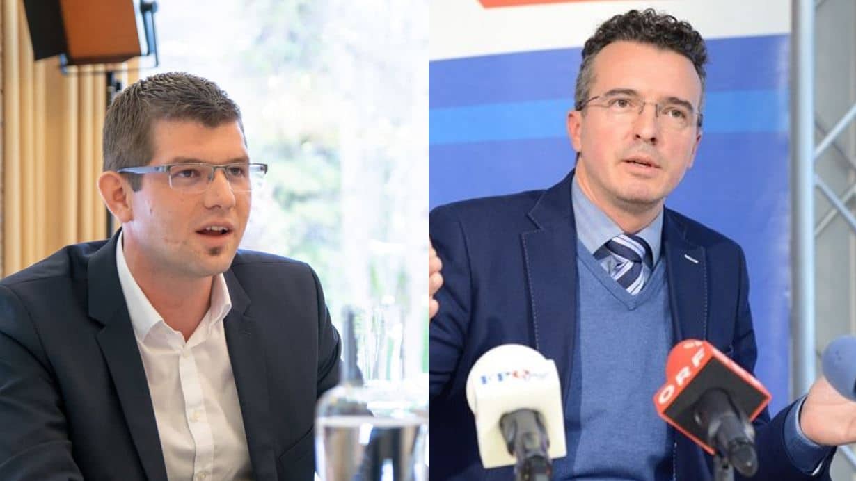 Martin Gruber (ÖVP) und Gernot Darmann (FPÖ)