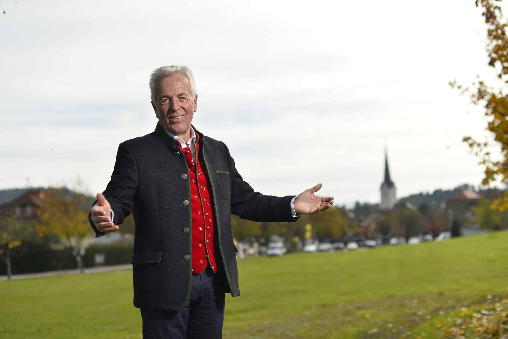 Herbert Gaggl feiert sein 30-jähriges Jubiläum als Bürgermeister von Moosburg.