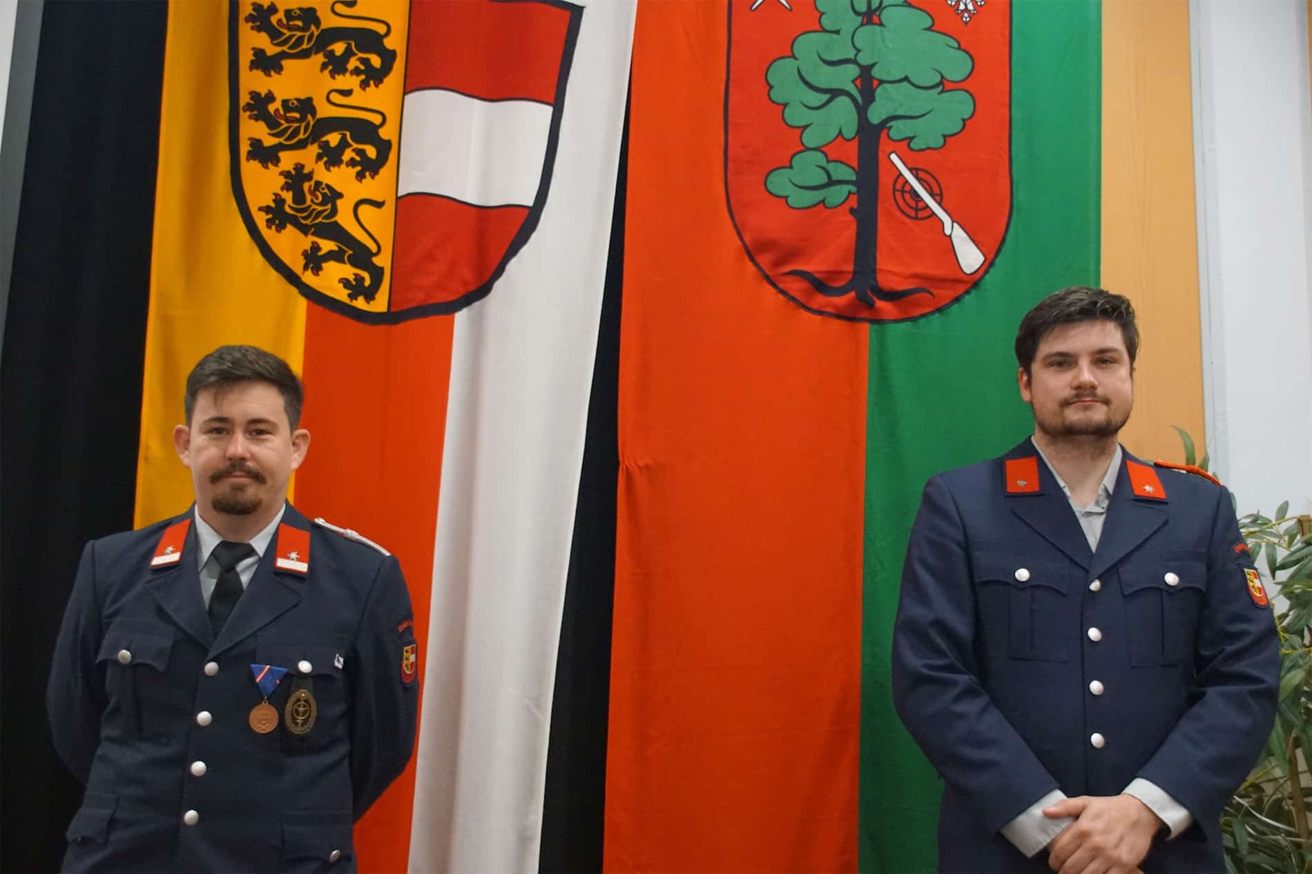 Die Kommandantschaft der Feuerwehr Unterferlach