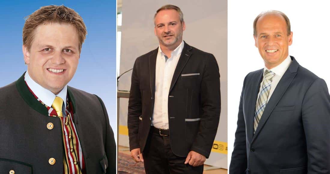 v.l.n.r.: Gerhard Altziebler (FPÖ), Günther Vallant (SPÖ) und Christian Poglitsch (ÖVP)